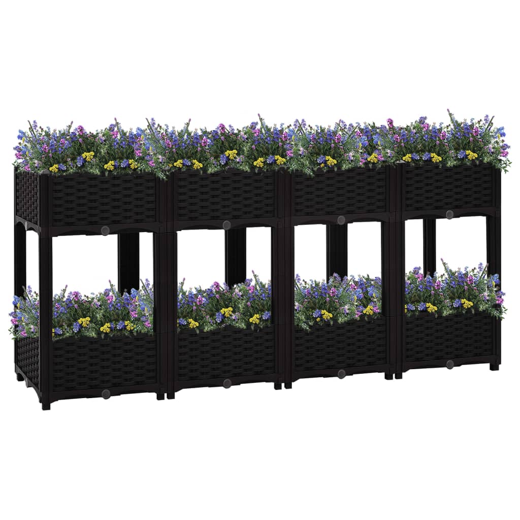 Raised Bed 160x40x71 cm Polypropylene - Style and Chic