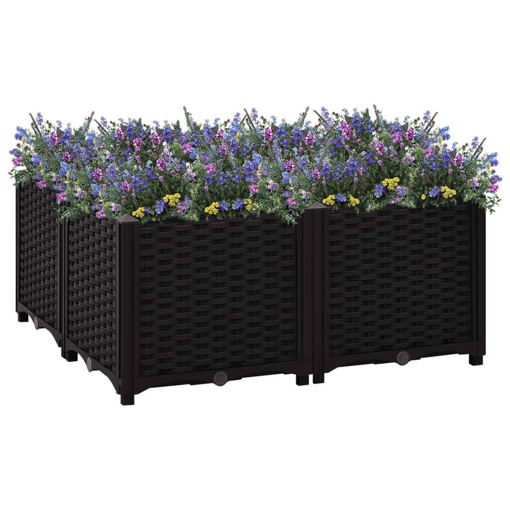 Raised Bed 80x80x38 cm Polypropylene - Style and Chic