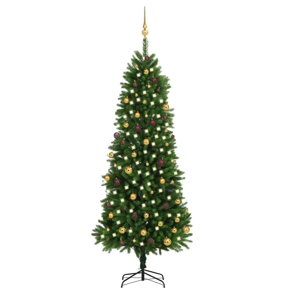 Fluer Pre-lit Tree Ball Set 240cm Green - Sid & Sam