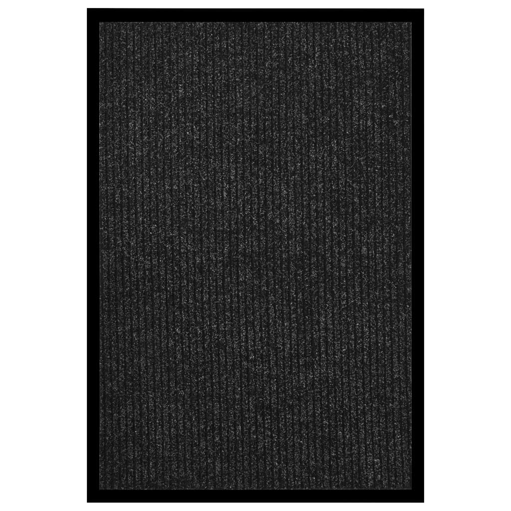 Doormat Striped Anthracite 80x120 cm - Design Hut