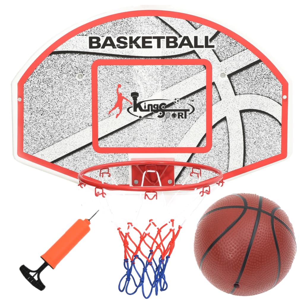 Five Piece Wall Mounted Basketball Backboard Set 66x44.5 cm - Decor Base