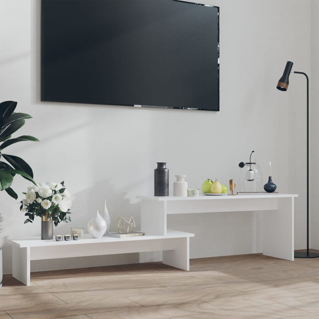 TV Cabinet White 180x30x43 cm Engineered Wood - Tyrell & Tyrell