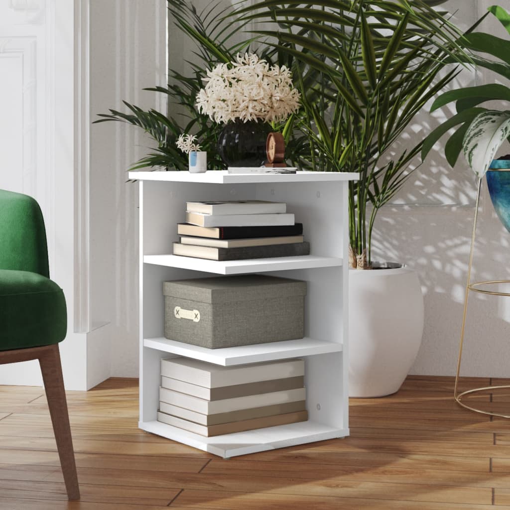 Side Cabinet White 35x35x55 cm Engineered Wood - Discount Dealers