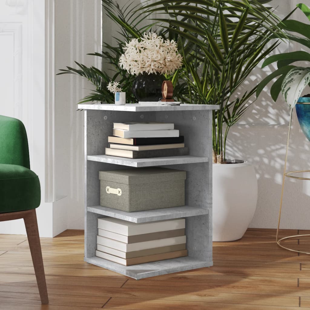 Side Cabinet Concrete Grey 35x35x55 cm Engineered Wood - Brittle & Co