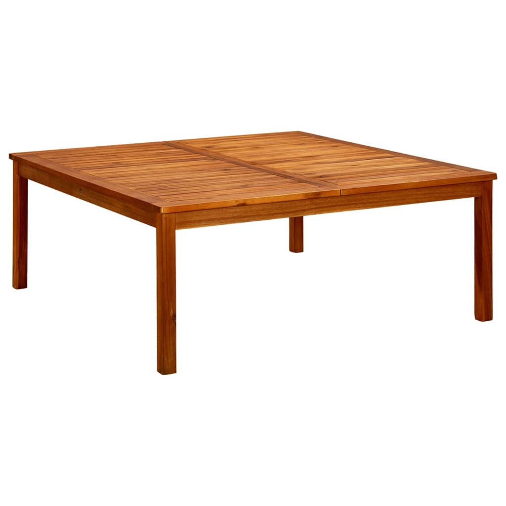 Garden Coffee Table 110x110x45 cm Solid Acacia Wood - Style and Chic