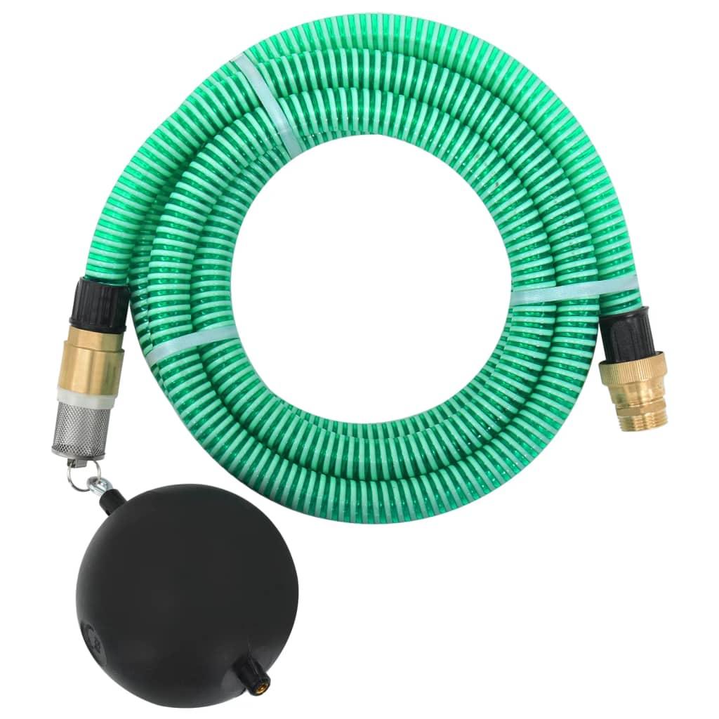 Suction Hose with Brass Connectors Green 1.1" 5 m PVC - Tyrell & Tyrell