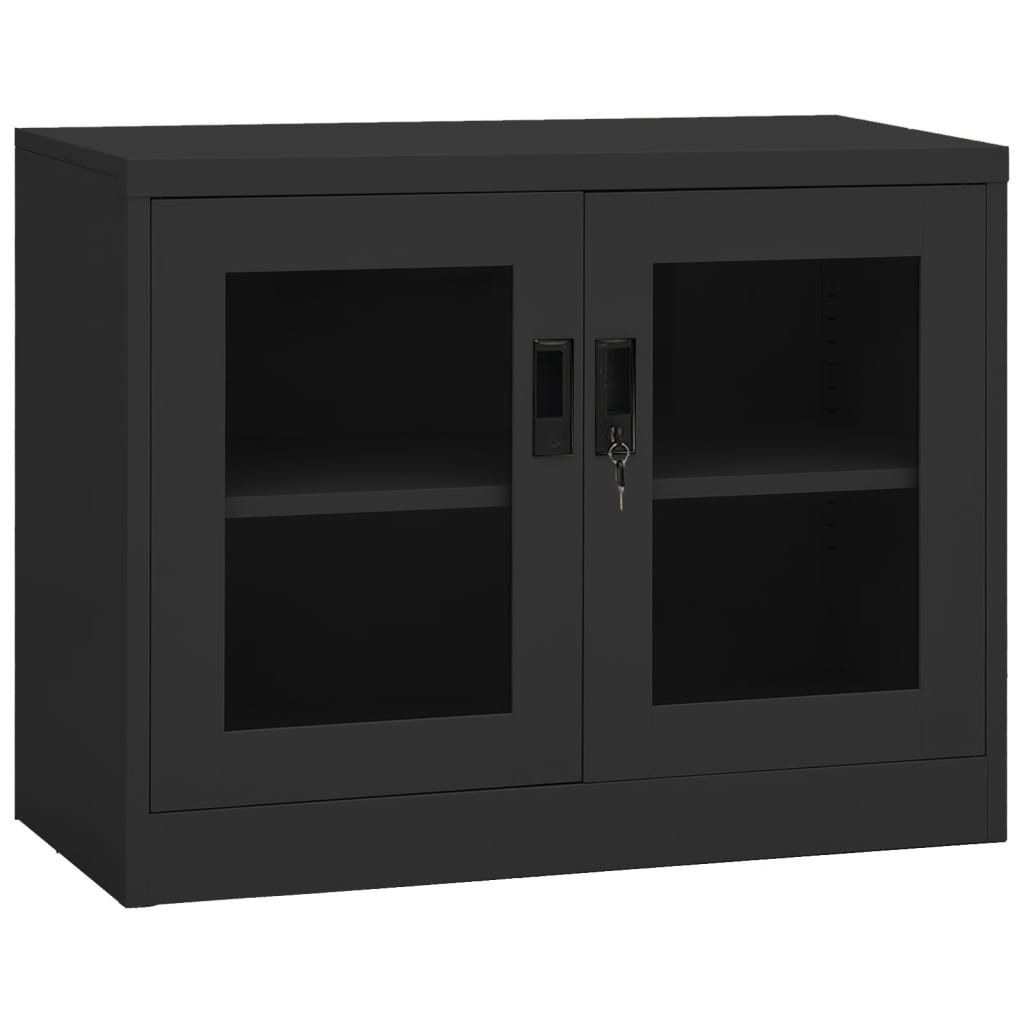 Office Cabinet Anthracite 90x40x70 cm Steel - Style and Chic