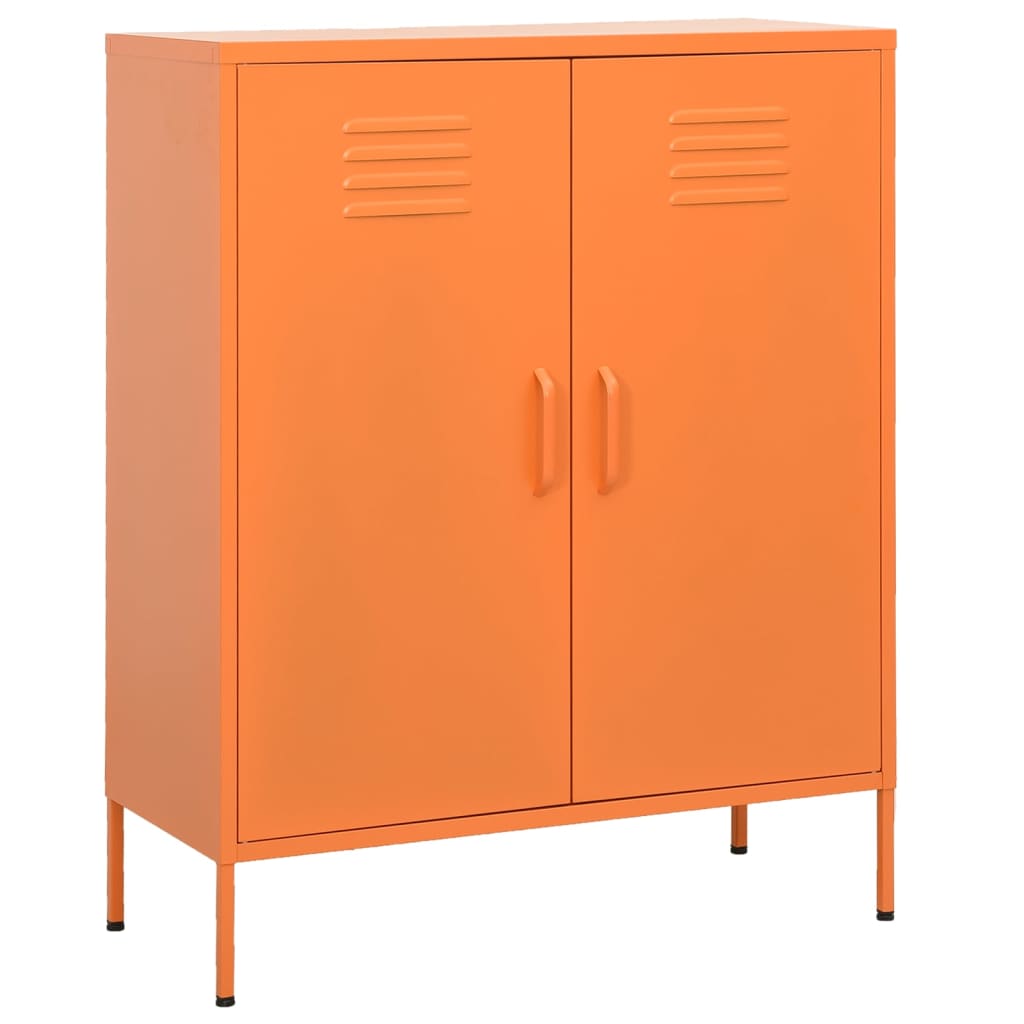 Storage Cabinet Orange 80x35x101.5 cm Steel - Merkel Designers