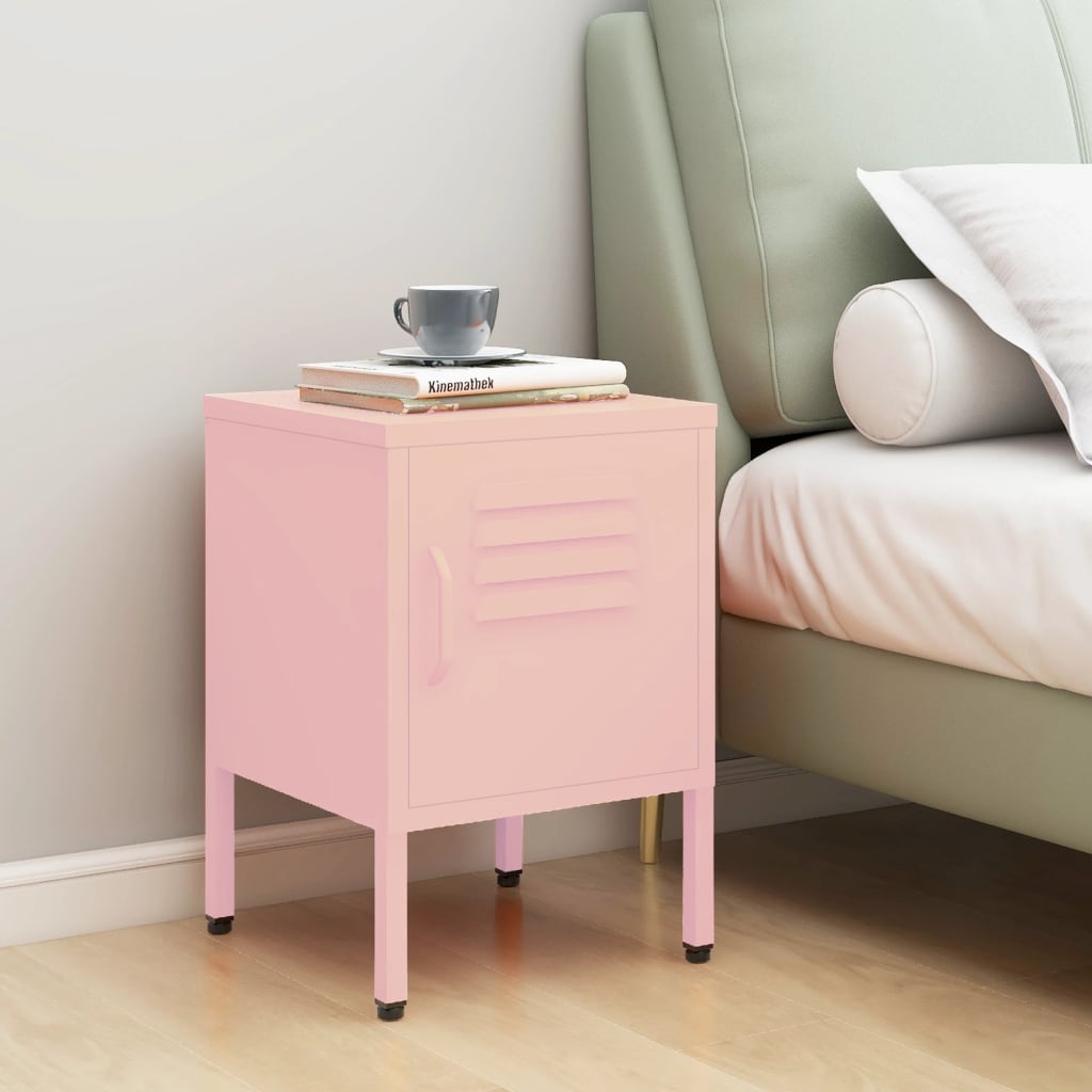 Bedside Table - MAYER Finn Nightstand Pink 35cm - All Things Good