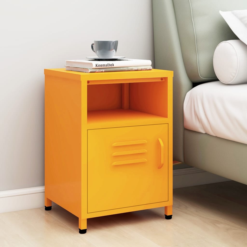 Bedside Table - MAYER Bea Nightstand Mustard yellow 35cm - All Things Good