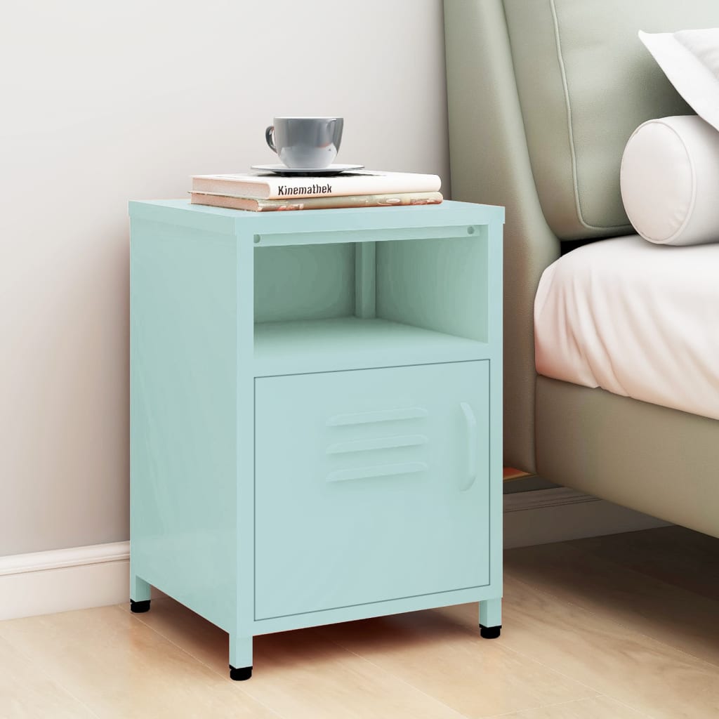 Bedside Table - MAYER Yule Nightstand Mint 35cm - Sid & Sam