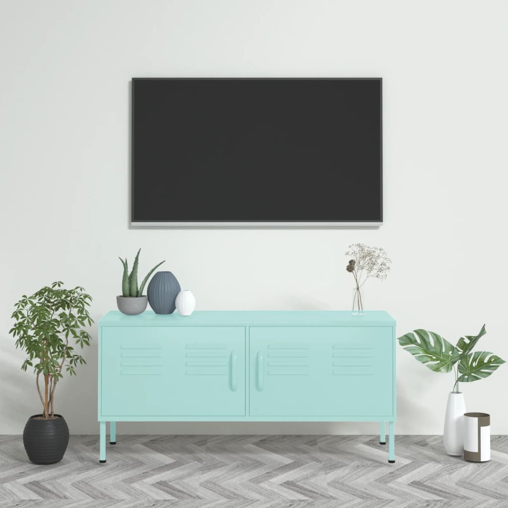 TV Cabinet Mint 105x35x50 cm Steel - All Things Good