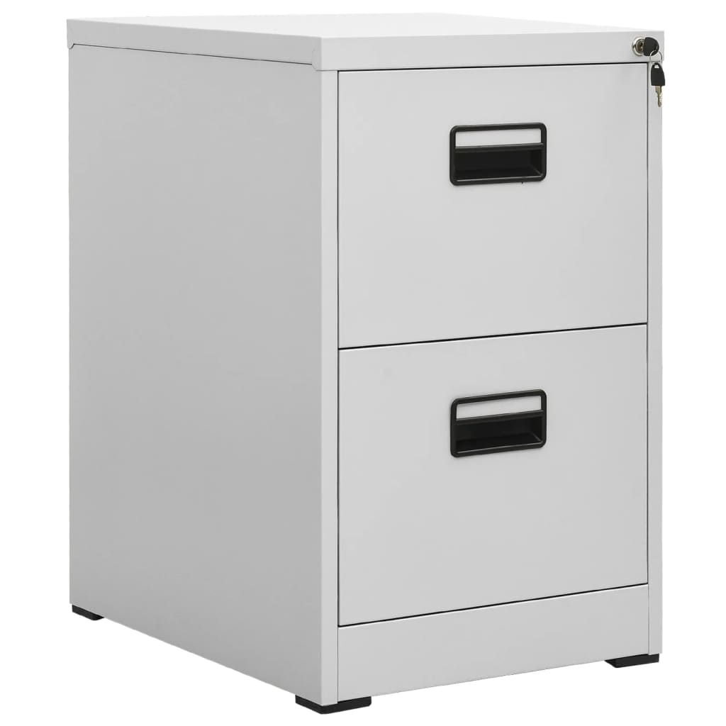 Filing Cabinet Light Grey 46x62x72.5 cm Steel - Discount Dealers