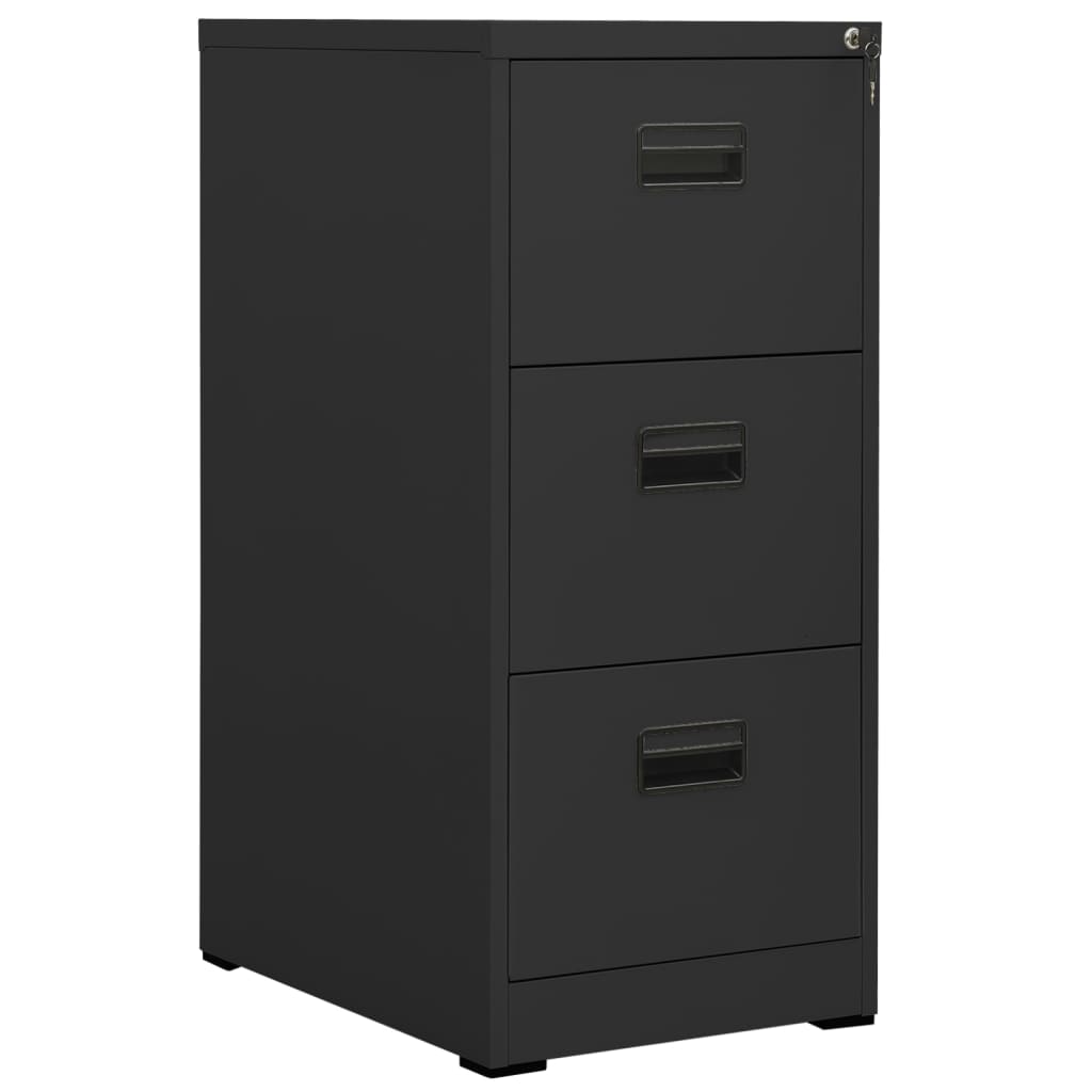 Filing Cabinet Anthracite 46x62x102.5 cm Steel - Merkel Designers