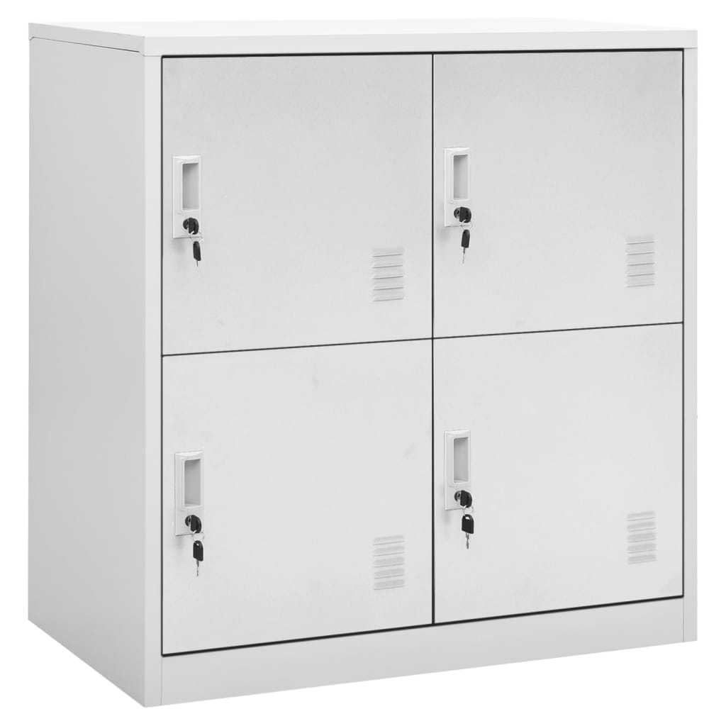 Locker Cabinet Light Grey 90x45x92.5 cm Steel - Style and Chic