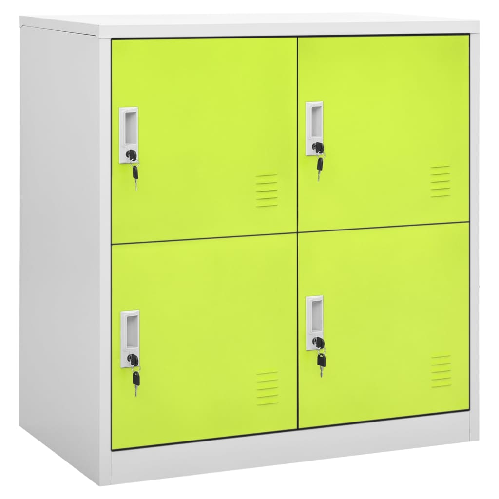 Locker Cabinet Light Grey and Green 90x45x92.5 cm Steel - Tyrell & Tyrell