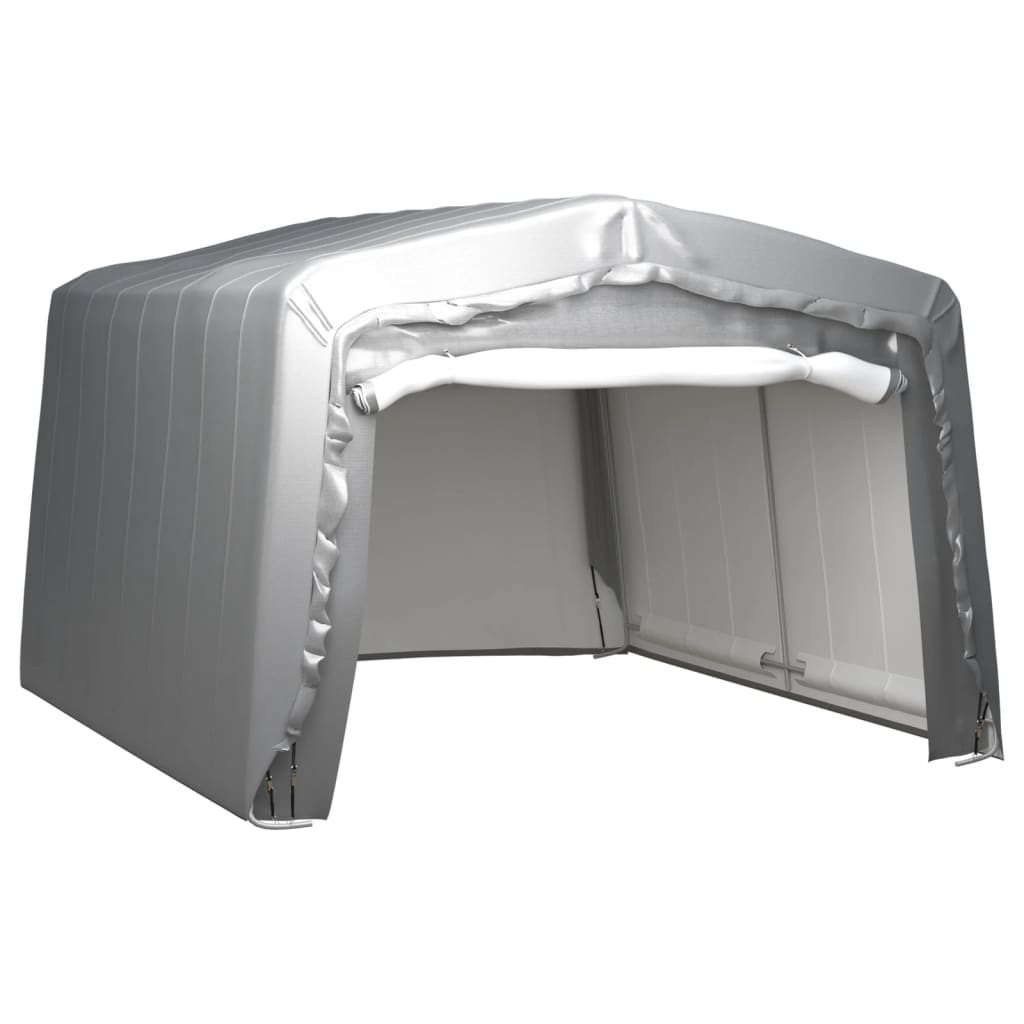 Storage Tent 370x370 cm Steel Grey - Merlin Deals