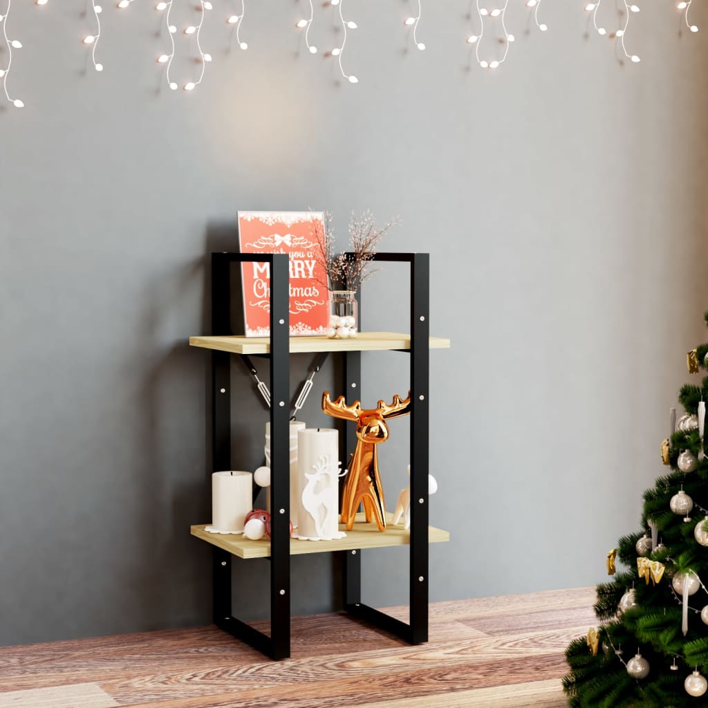 2-Tier Book Cabinet 40x30x70 cm Solid Pine Wood - Unbeatable Bargains