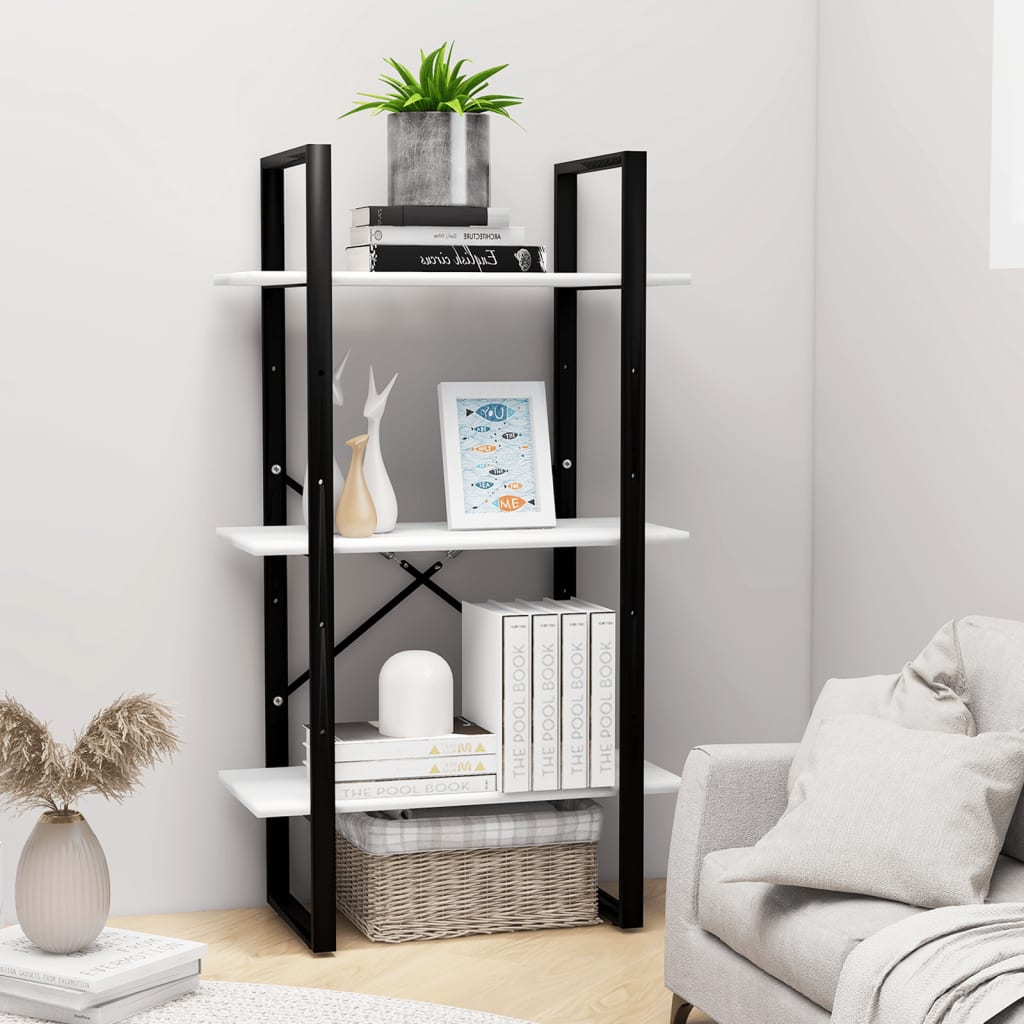 Storage Shelf White 60x30x105 cm Engineered Wood - Style and Chic