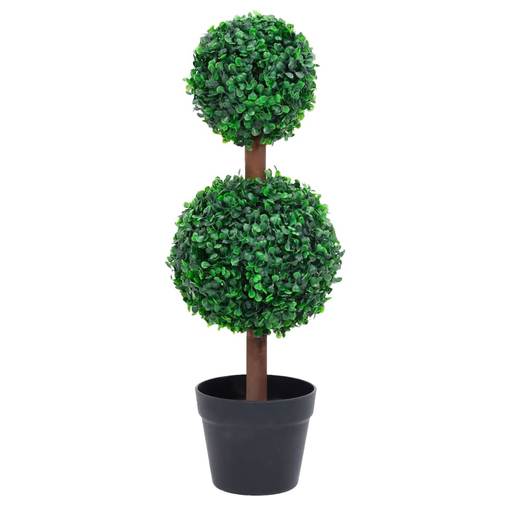 Artificial Boxwood Plant with Pot Ball Shaped Green 60 cm - Sid & Sam