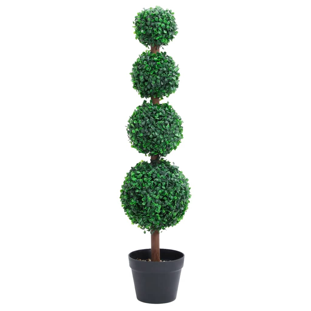 Artificial Boxwood Plant with Pot Ball Shaped Green 90 cm - Sid & Sam