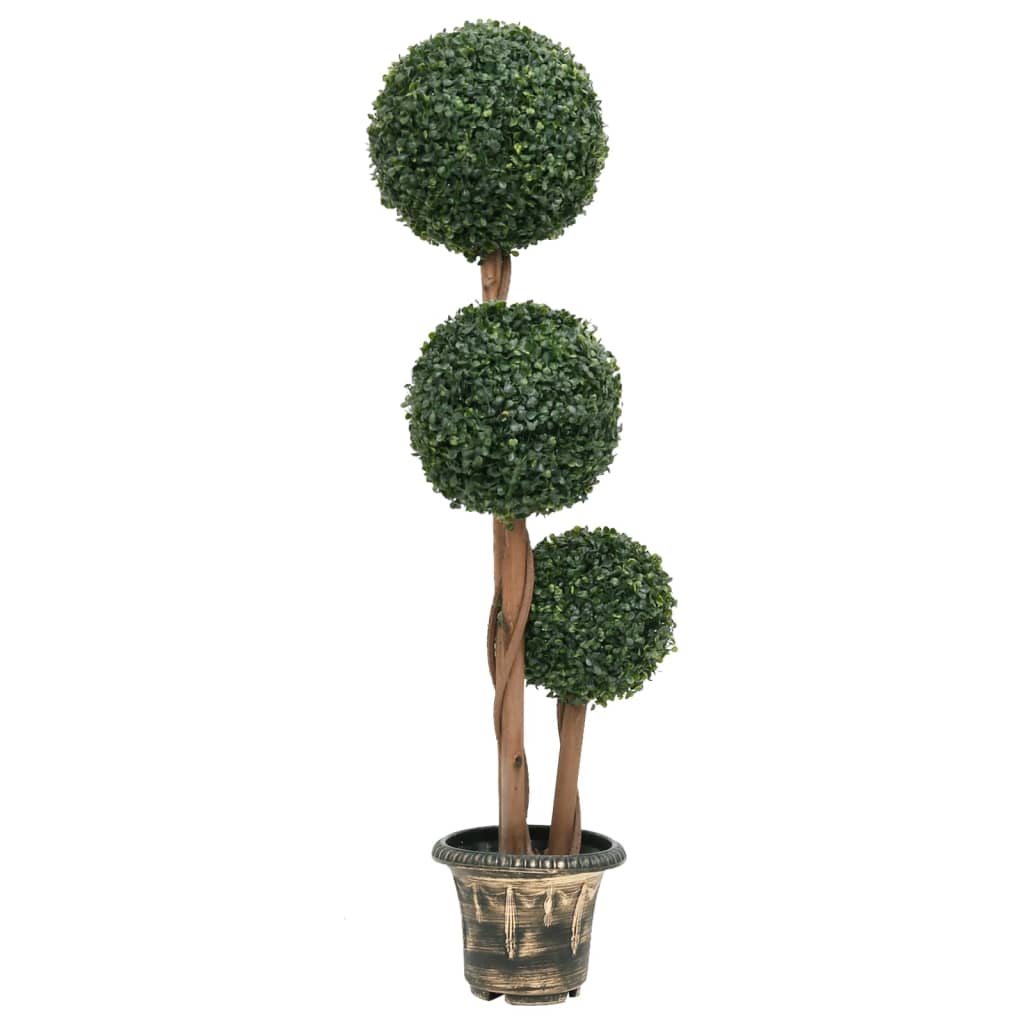 Artificial Boxwood Plant with Pot Ball Shaped Green 119 cm - Casper Homes