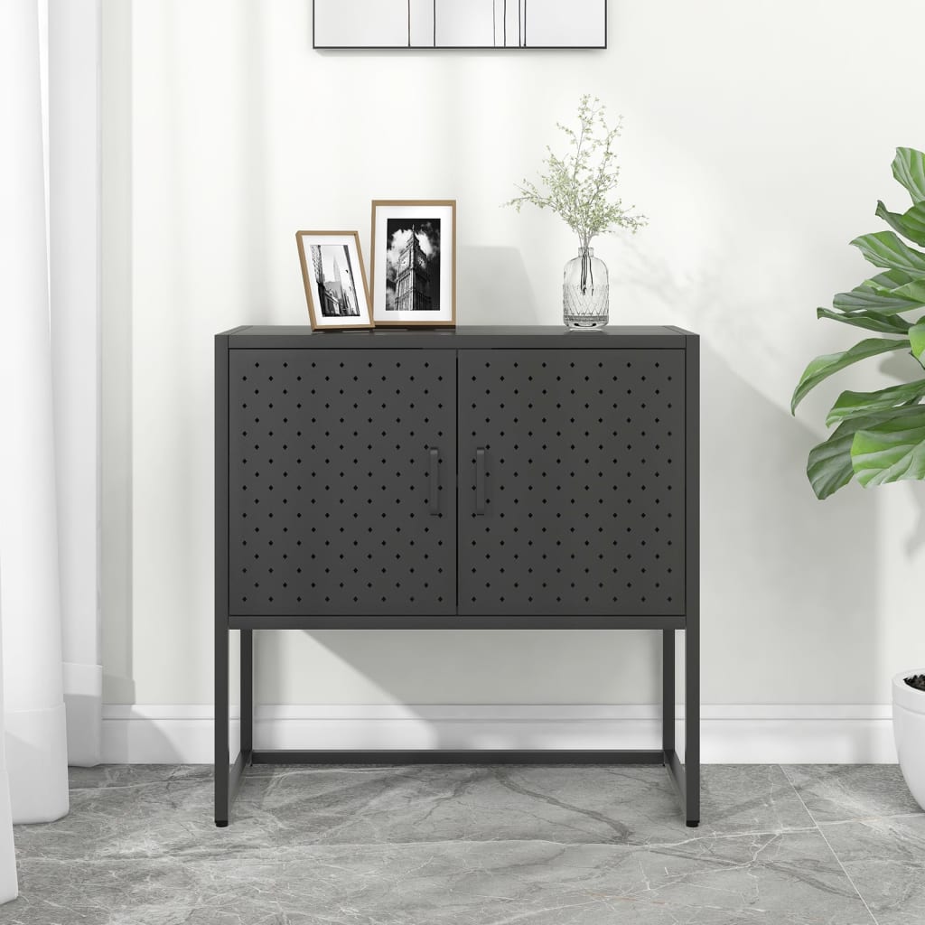 Sideboard Anthracite 75x35x75 cm Steel - Style and Chic