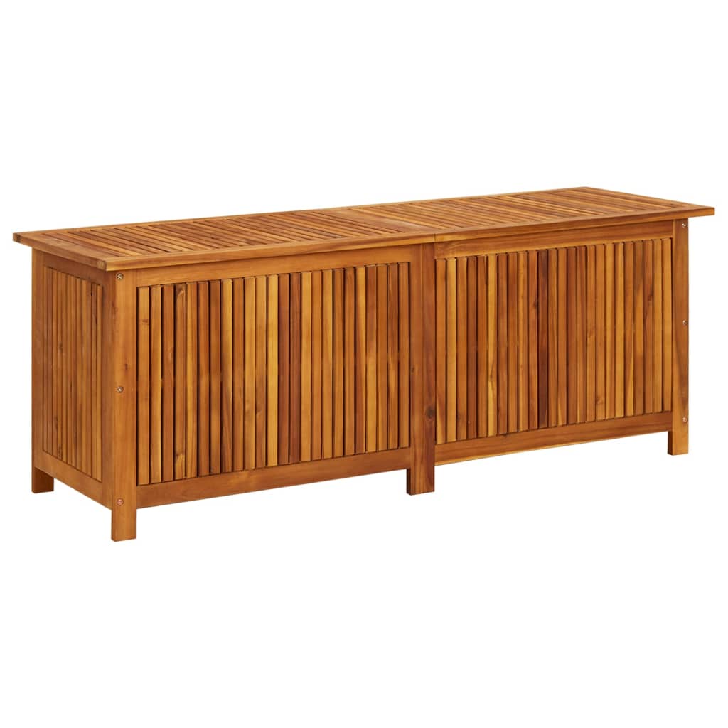 Garden Storage Box 150x50x58 cm Solid Acacia Wood - Style and Chic