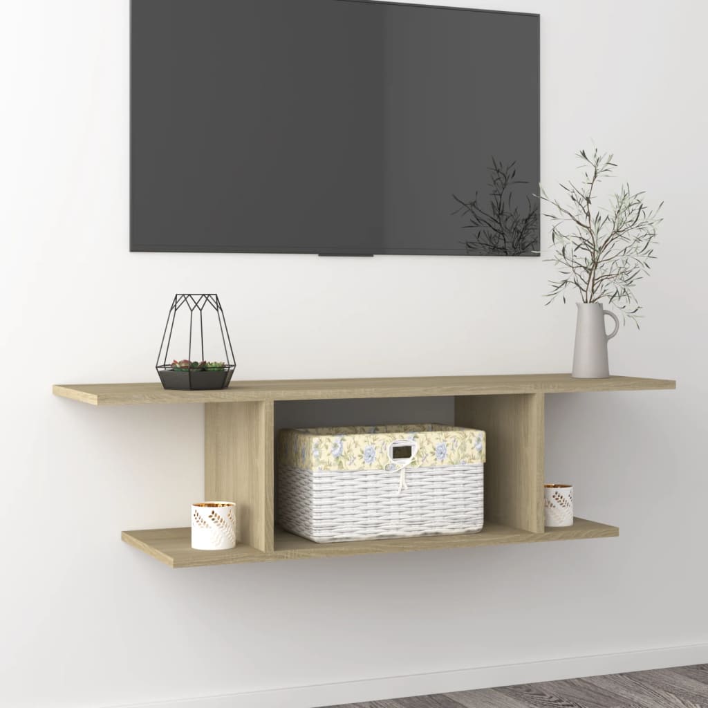 Wall Mounted TV Cabinet Sonoma Oak 103x30x26.5 cm - Direct Imports