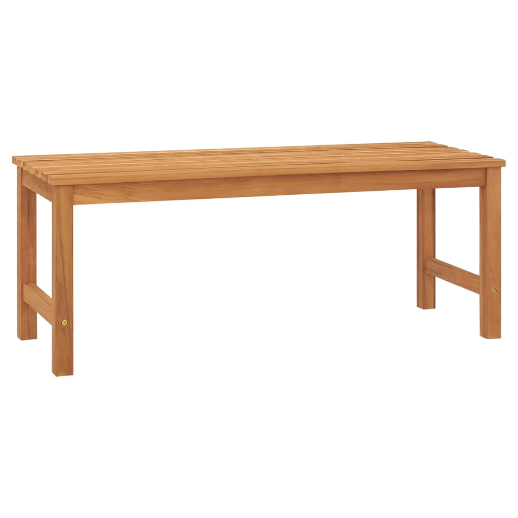 Garden Bench 114 cm Solid Teak Wood - Direct Imports
