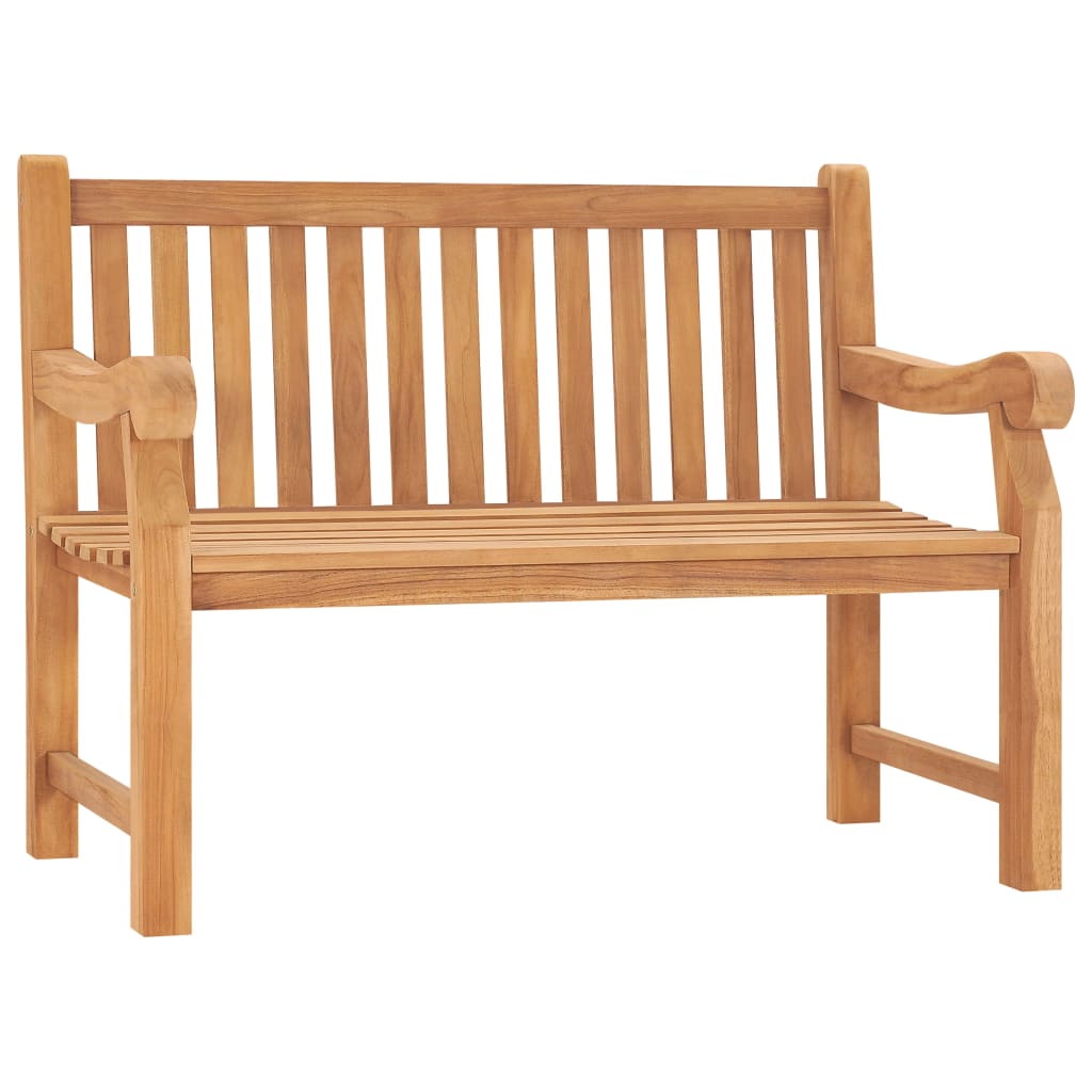 Garden Bench 114 cm Solid Teak Wood - Discount Dealers