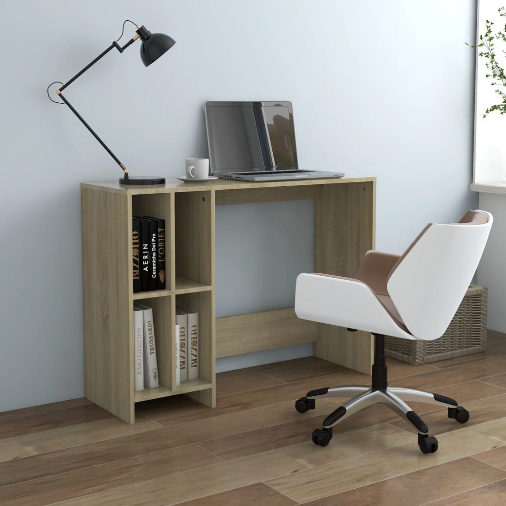 Notebook Desk Sonoma Oak 102.5x35x75 cm Engineered Wood - Brittle & Co