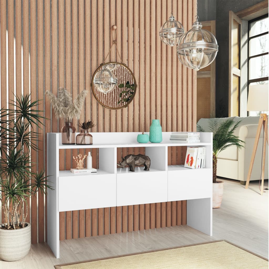 Sideboard White 105x30x70 cm Engineered Wood - R and M Furniture