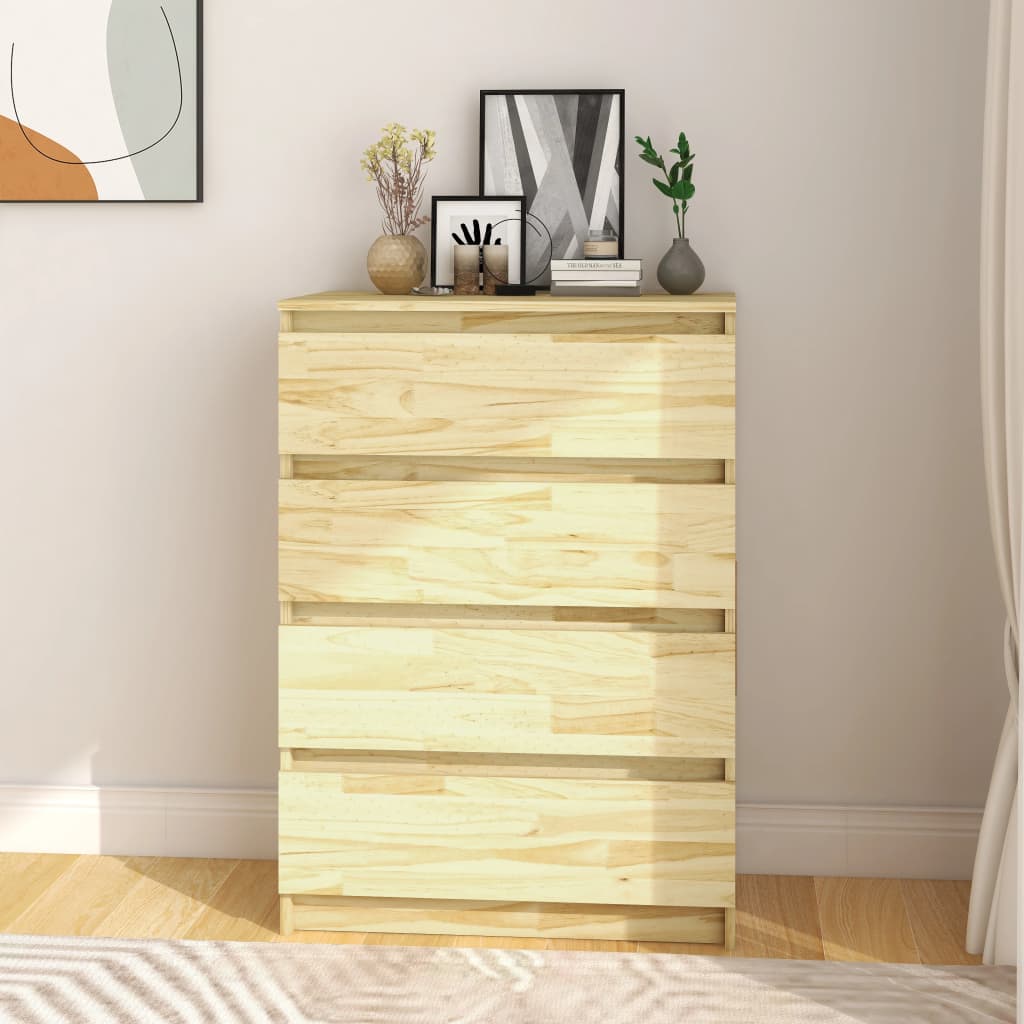 Side Cabinet 60x36x84 cm Solid Pinewood - Millennium Furniture
