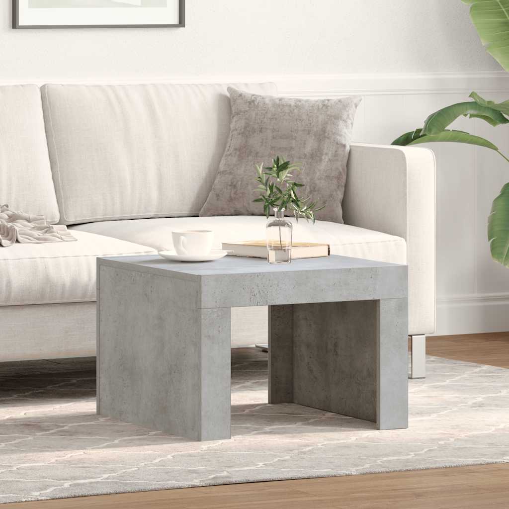 Coffee Table Concrete Grey 50x50x35 cm Engineered Wood - Casper Homes