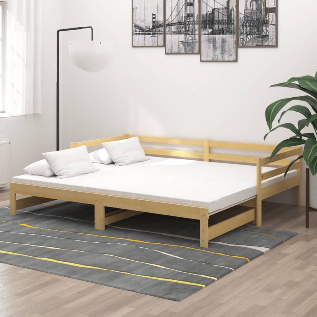 Pull-out Day Bed Solid Pinewood 2x - Millennium Furniture