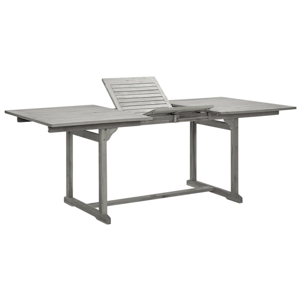 Garden Dining Table (150-200)x100x75 cm Solid Acacia Wood - Sid & Sam