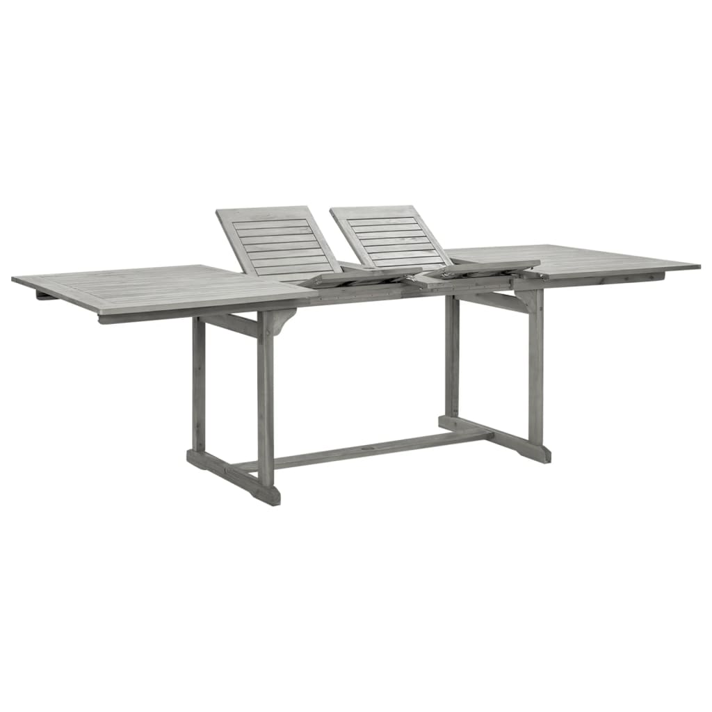 Garden Dining Table (160-240)x100x75 cm Solid Acacia Wood - Merlin Deals