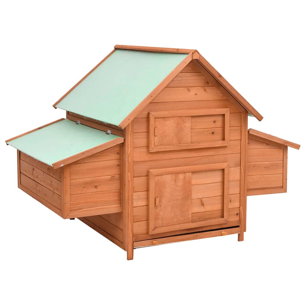 Chicken Coop 152x96x110 cm Solid Firwood - Style and Chic
