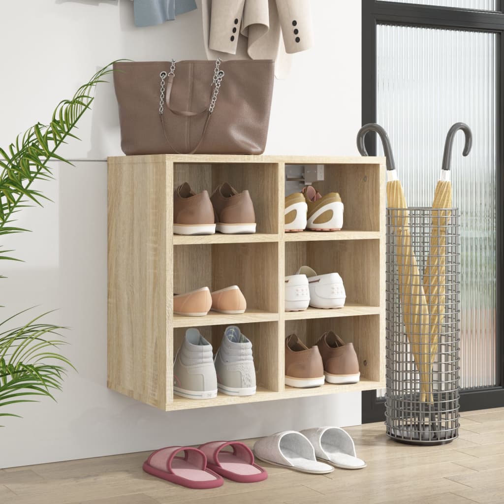 Shoe Cabinet Sonoma Oak 52.5x30x50 cm - Discount Dealers