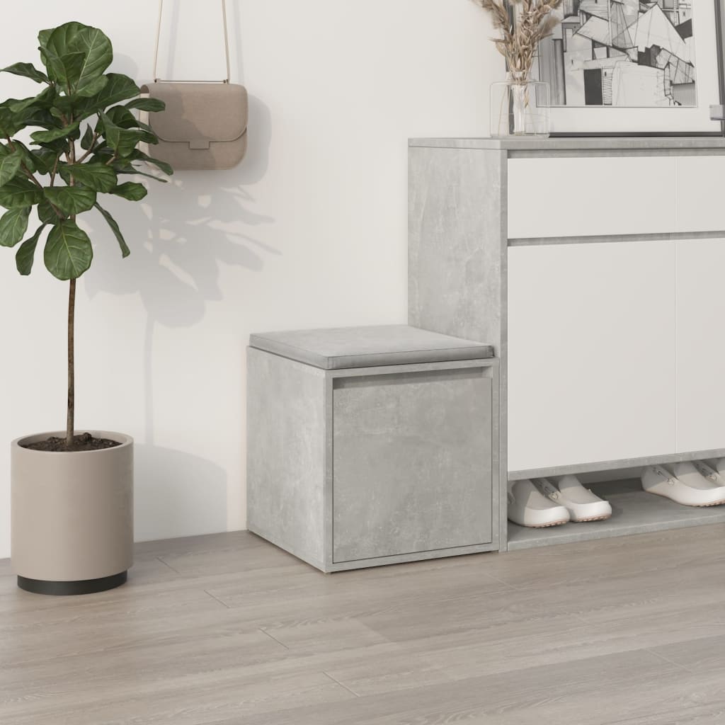 Box Drawer Concrete Grey 40.5x40x40 cm Engineered Wood - Brittle & Co