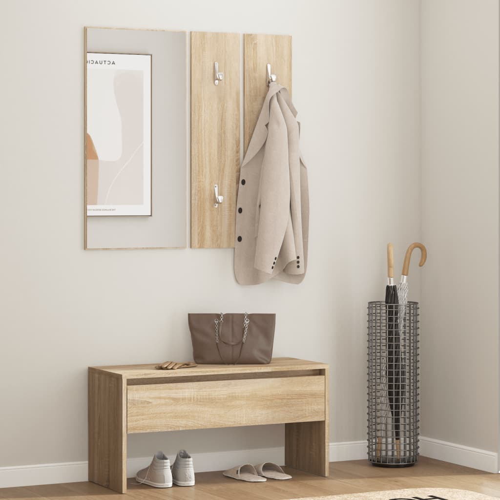 Hallway Furniture Set Sonoma Oak Engineered Wood - Tyrell & Tyrell
