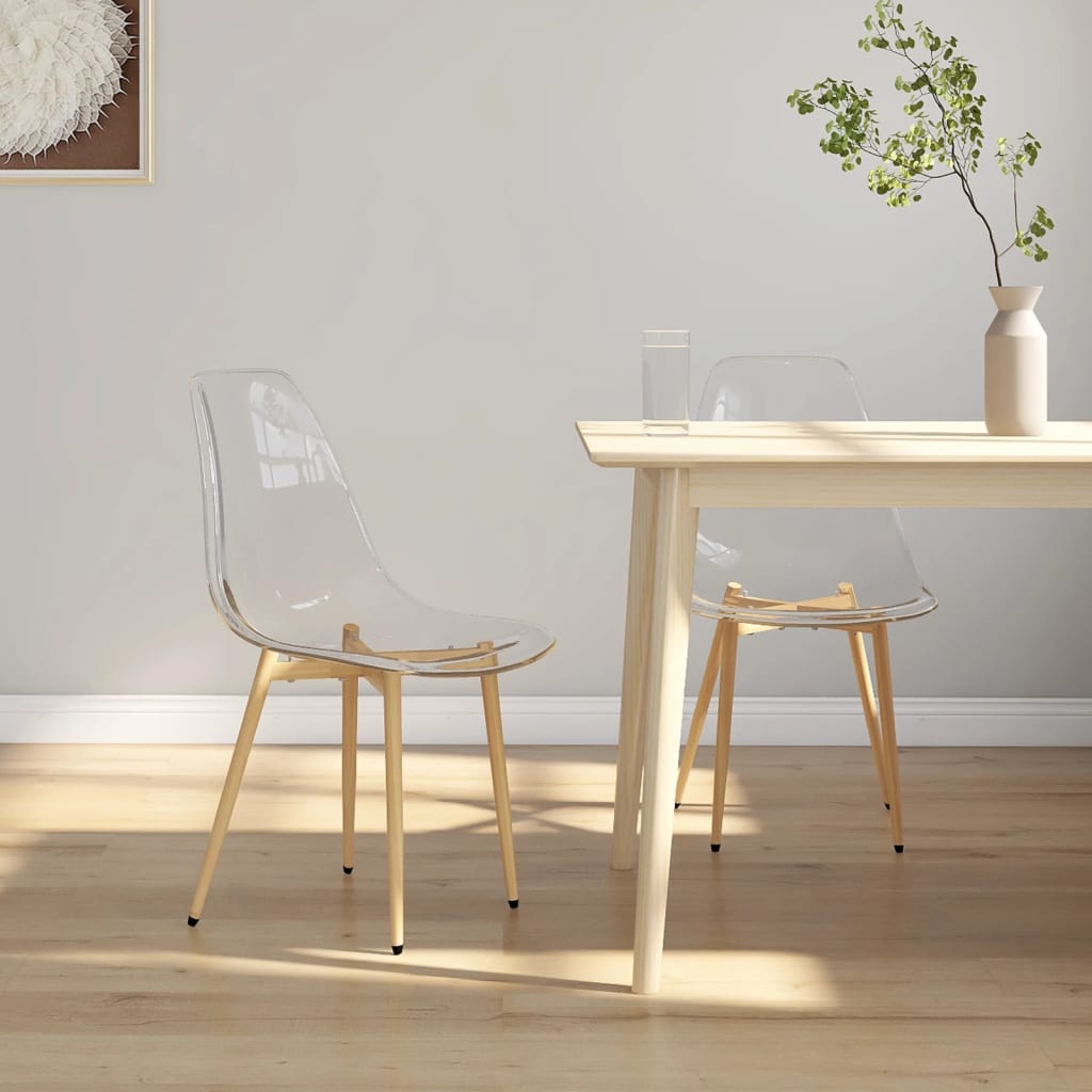 Dining Chairs 2 pcs Transparent PET - All Things Good