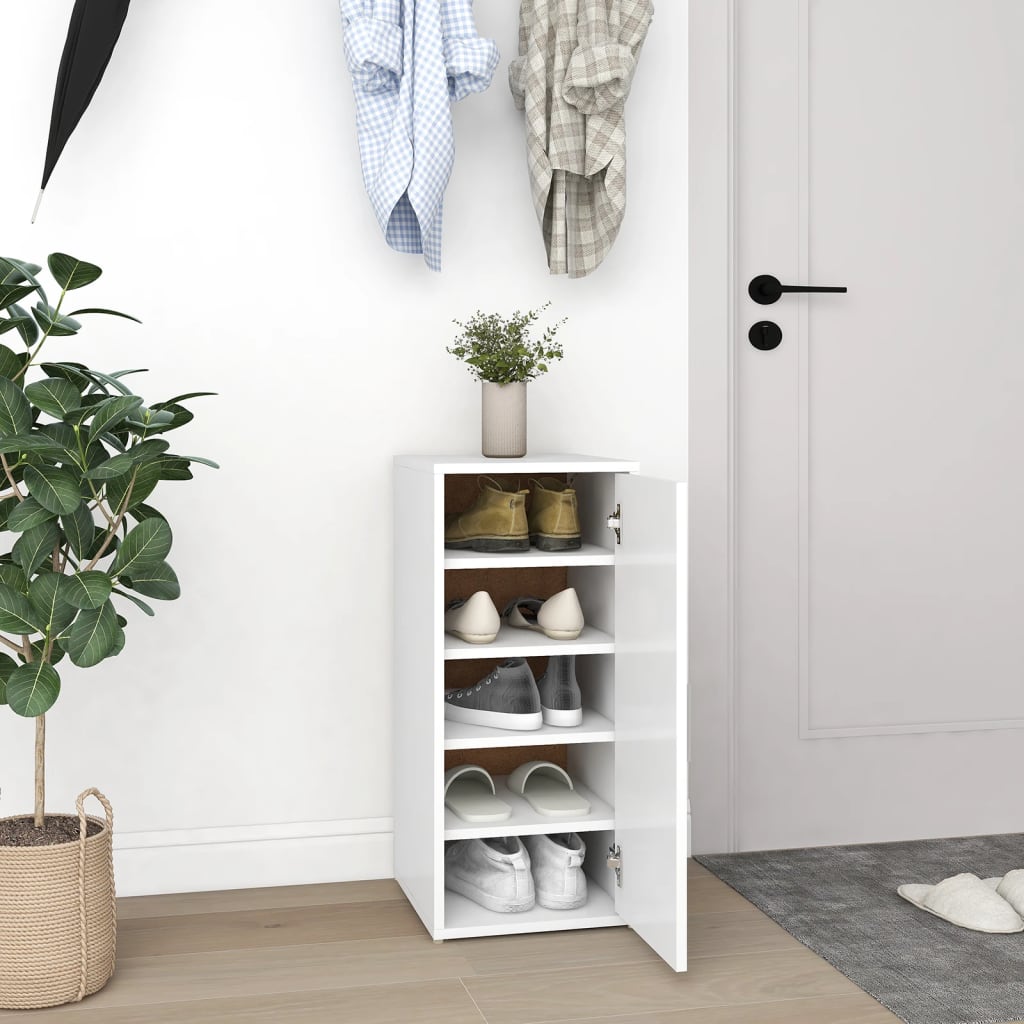 Shoe Cabinet White 32x35x70 cm Engineered Wood - Discount Dealers