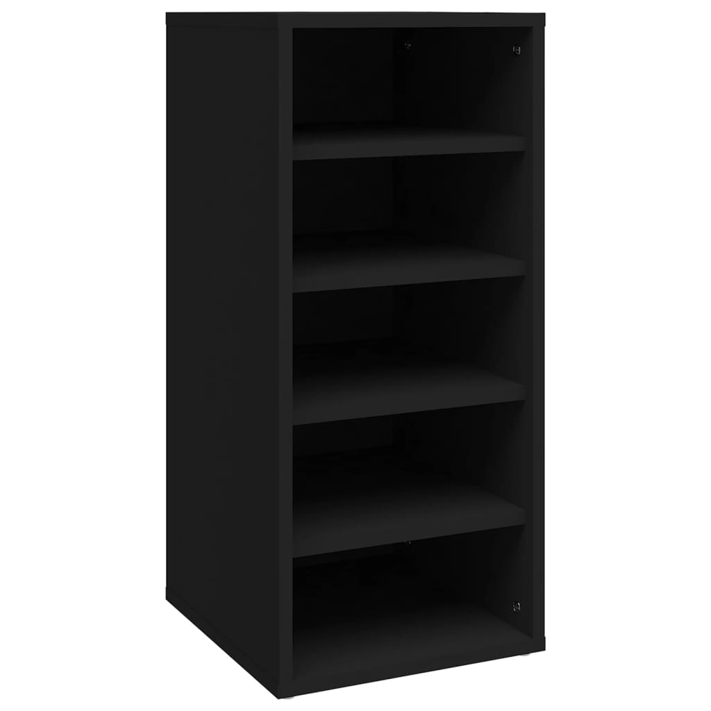 Shoe Cabinet Black 31.5x35x70 cm Engineered Wood - The Home Maker