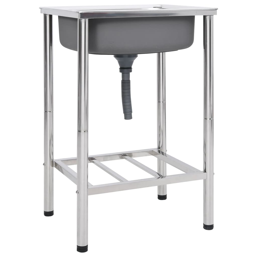 Camping Sink Single Basin Stainless Steel - Millennium Furniture