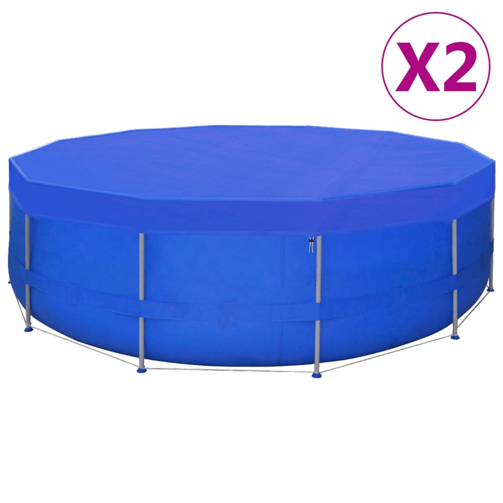 Pool Covers 2 pcs PE Round 540 cm 90 g/m2 - Sid & Sam