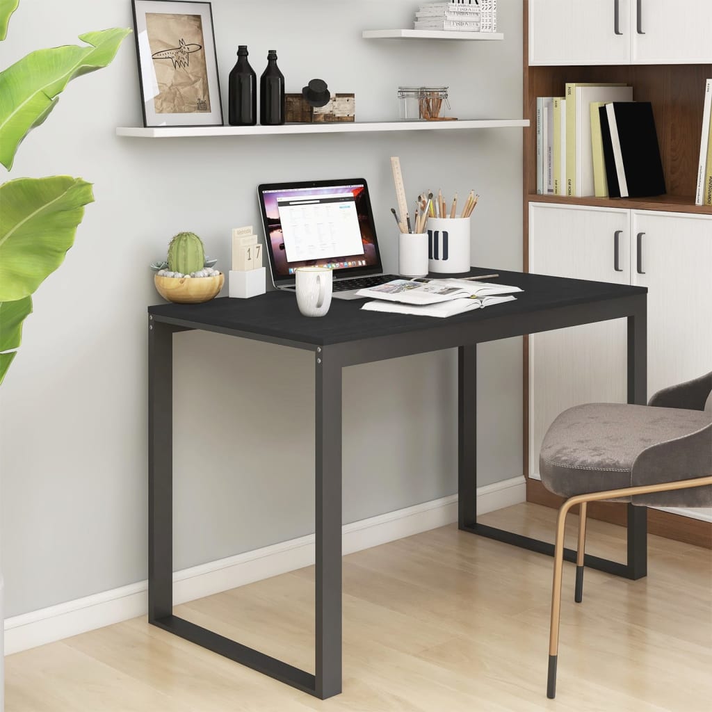 Computer Desk Black 110x60x73 cm Engineered Wood - Merlin Deals