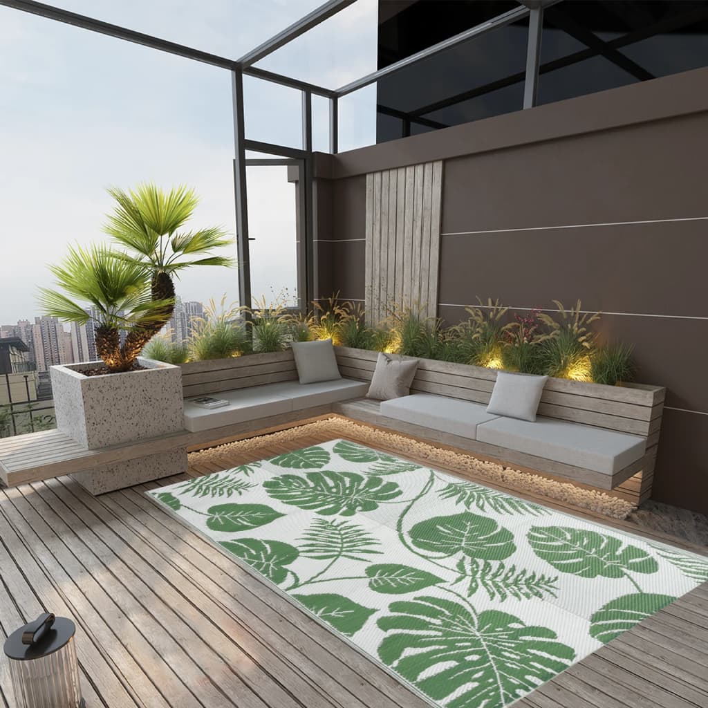 Outdoor Rug Green 120x180 cm PP - Design Hut