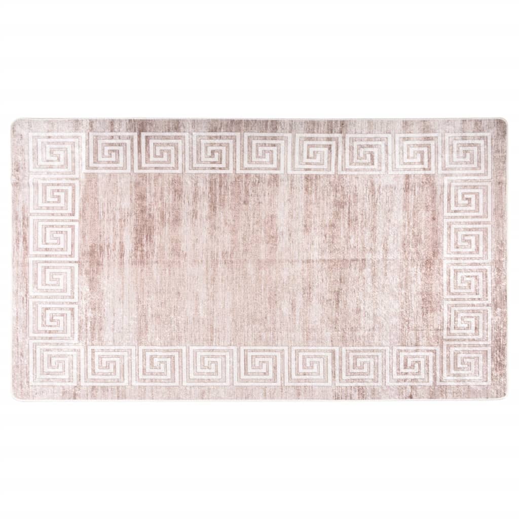 Rug Washable 190x300 cm Beige Anti Slip - Discount Dealers